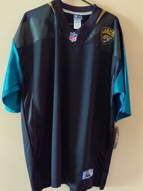 NFL Jacksonville Jaguars Black and Teal  Team Jersey Pro-Line Customizable 2XL